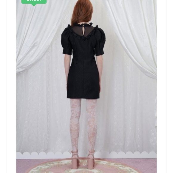 Sister Jane framed jacquard black dress new without tags small, Medium - Picture 2 of 7